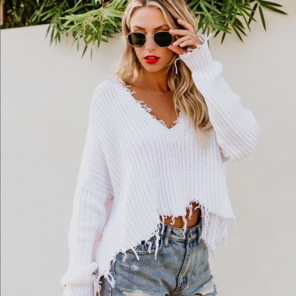 VICI Tainted Love Distressed Sweater